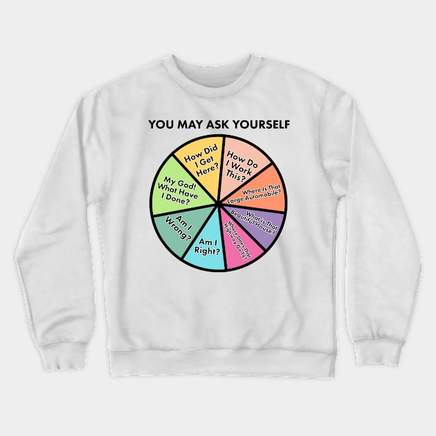 Things You May Ask Yourself Crewneck Sweatshirt by vouch wiry